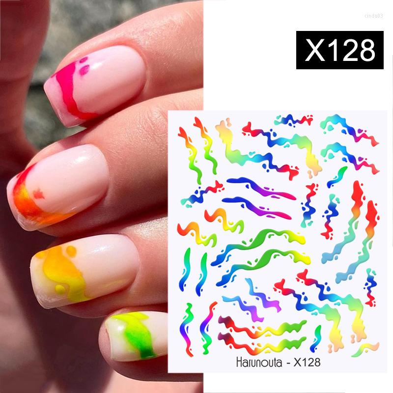 Nail Stickers Harunouta Color Wave Line Water Black White French Abstract Bubble Art Decoration For Sliders Manicures Tips, X112-
Nail Stickers Harunouta Color Wave Line Water Black White French Abstract Bubble Art Decoration For Sliders Manicures Tips, X112-