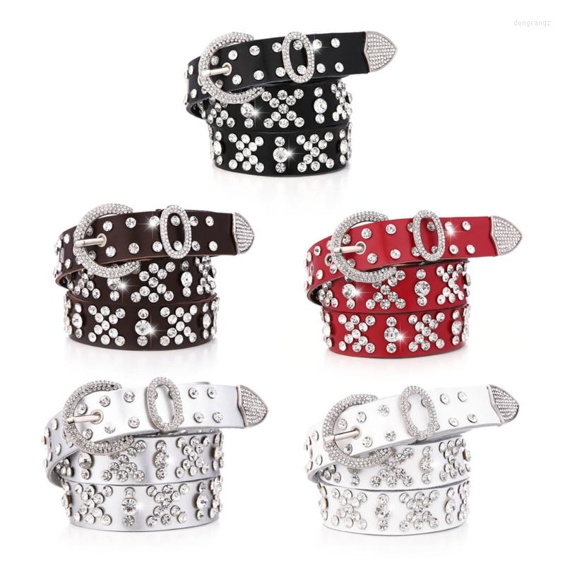 Belts Goth Rhinestones Women Genuine-Leather Straps Cowgirl Y2K Girls Fashion Belt For Jeans Men, White
Belts Goth Rhinestones Women Genuine-Leather Straps Cowgirl Y2K Girls Fashion Belt For Jeans Men, White