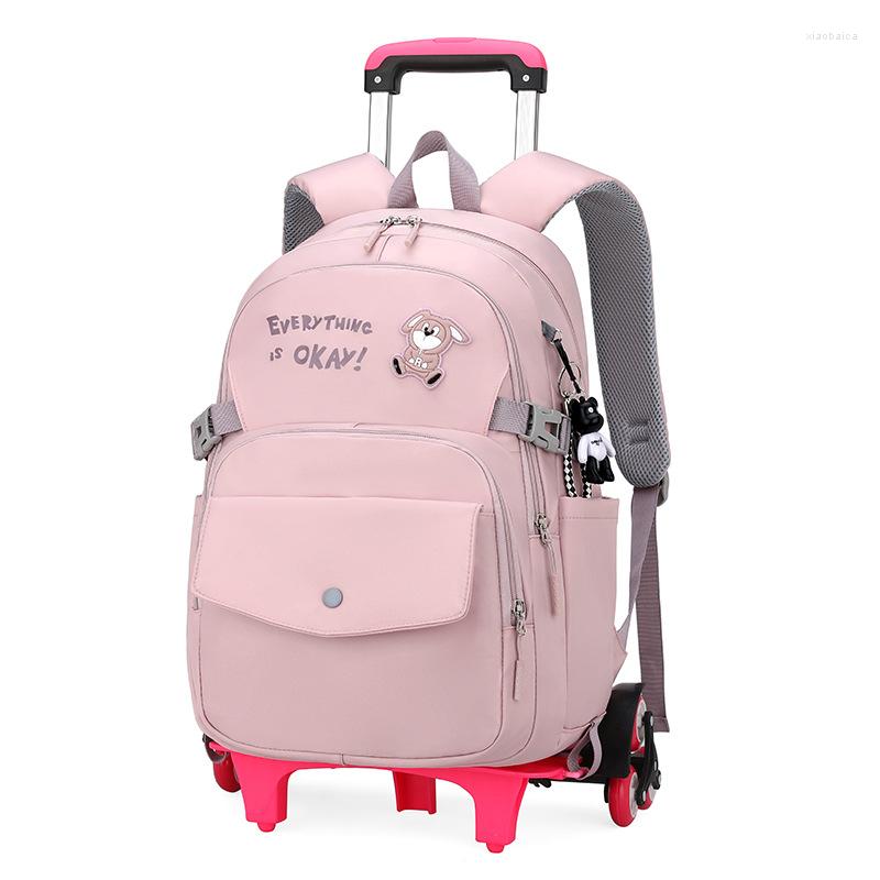 School Bags Kids Wheeled Backpacks Removable Children With Wheel Backpack Girls Trolley Schoolbags Luggage Book, Grey
School Bags Kids Wheeled Backpacks Removable Children With Wheel Backpack Girls Trolley Schoolbags Luggage Book, Grey