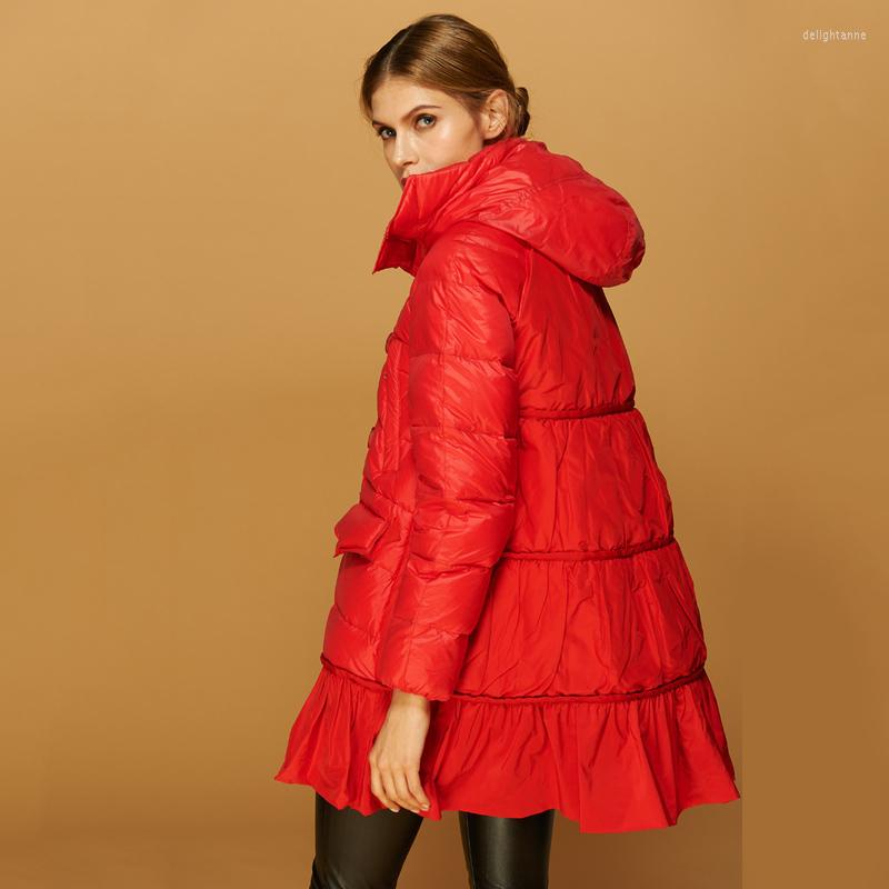 Women' Down Black Warm Winter Coat With Hooded Collar Loose Zipper Clothes Medium Length Jacket Fashion 2A1562
Women' Down Black Warm Winter Coat With Hooded Collar Loose Zipper Clothes Medium Length Jacket Fashion 2A1562