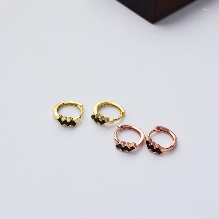 Hoop Earrings 925 Sterling Silver Earring Fashion Black Zircon Round Ear Ring Square Faceted Cutting Wild Trend Personality Boy Girl Jewel
Hoop Earrings 925 Sterling Silver Earring Fashion Black Zircon Round Ear Ring Square Faceted Cutting Wild Trend Personality Boy Girl Jewel