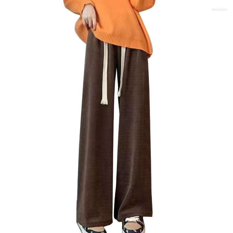 Women's Pants All-matching Casual For Women Loose Wide Leg Chic Straight, White 
Women's Pants All-matching Casual For Women Loose Wide Leg Chic Straight, White