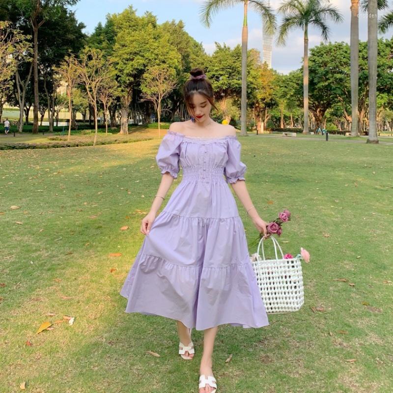 Party Dresses Women Purple Elegant Lace Maxi Dress Vintage Square Collar Button Puff Sleeve SweetFemale Prairie Casual Dressse
Party Dresses Women Purple Elegant Lace Maxi Dress Vintage Square Collar Button Puff Sleeve SweetFemale Prairie Casual Dressse