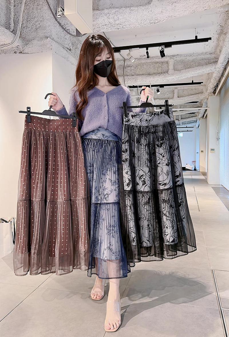 Skirts Neploe 2022 Early Autumn Sweet Chiffon Mesh Mujer Faldas High Waist Dots Print Double Layer Pleated Skirt JAPAN Femme Jupes, Brown
Skirts Neploe 2022 Early Autumn Sweet Chiffon Mesh Mujer Faldas High Waist Dots Print Double Layer Pleated Skirt JAPAN Femme Jupes, Brown