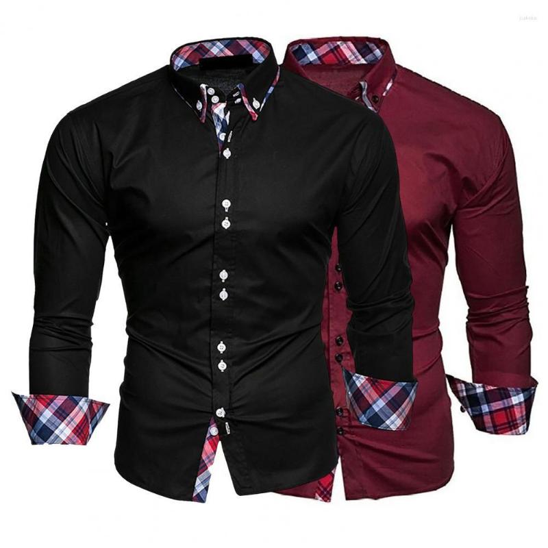 Men's Casual Shirts Slim Men Shirt Plaid Turn-down Collar Single-breasted Formal Dress Spring Male Polo Business Camisa T-shirt, White
Men's Casual Shirts Slim Men Shirt Plaid Turn-down Collar Single-breasted Formal Dress Spring Male Polo Business Camisa T-shirt, White
