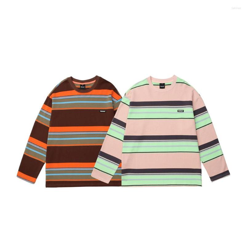 Men's T Shirts Autumn Color Matching Streetwear Fashion Loose Round Neck Striped Long-sleeved T-shirt, Pink
Men's T Shirts Autumn Color Matching Streetwear Fashion Loose Round Neck Striped Long-sleeved T-shirt, Pink