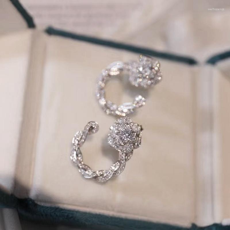 Stud Earrings Rose Flower For Women Fine Jewelry 925 Sterling Silver With Cubin Zircon Classic Style Gift
Stud Earrings Rose Flower For Women Fine Jewelry 925 Sterling Silver With Cubin Zircon Classic Style Gift