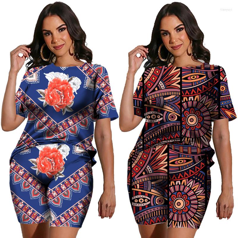 Women's Tracksuits Vintage Pattern Two Piece Set Women Summer Floral Printed Outfits Short Sleeve T-Shirt Shorts Suit Casual Holiday Female, Set-27
Women's Tracksuits Vintage Pattern Two Piece Set Women Summer Floral Printed Outfits Short Sleeve T-Shirt Shorts Suit Casual Holiday Female, Set-27