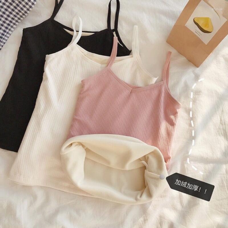 Camisoles & Tanks Winter Fleece Vest Women's Solid Color Self-cultivation Bottoming Underwear Sling Constant Temperature Thermal Women, Black
Camisoles & Tanks Winter Fleece Vest Women's Solid Color Self-cultivation Bottoming Underwear Sling Constant Temperature Thermal Women, Black