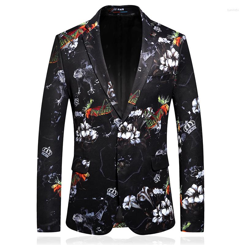 Men's Suits Abrigo De Vestir Hombre Mens Flowered Blazers Casual Styles Party Stage Costumes For Male Singers Deginer, Black
Men's Suits Abrigo De Vestir Hombre Mens Flowered Blazers Casual Styles Party Stage Costumes For Male Singers Deginer, Black