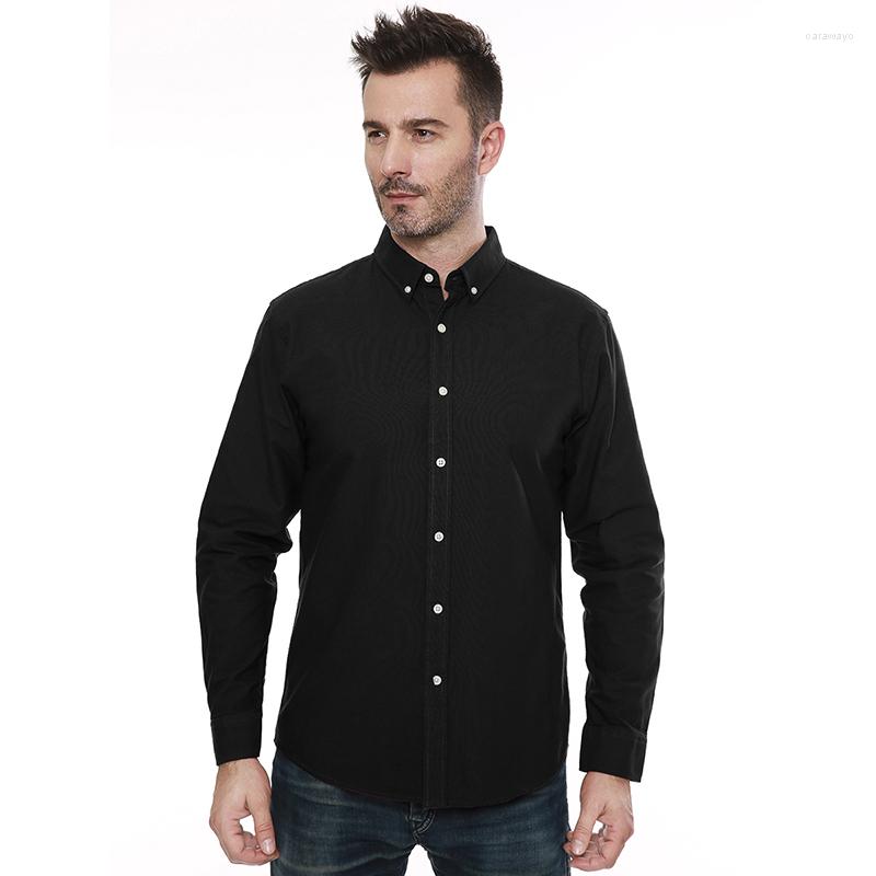 Men's Casual Shirts Men's Oxford 100 Cotton Long Sleeve Button Down Comfort Solid Color Dress For Men, Black
Men's Casual Shirts Men's Oxford 100 Cotton Long Sleeve Button Down Comfort Solid Color Dress For Men, Black