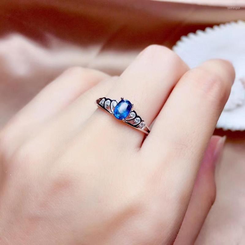 Cluster Rings Coming Natural And Real Blue Sapphire Ring 925 Sterling Silver Fine Handworked Jewelry Finger
Cluster Rings Coming Natural And Real Blue Sapphire Ring 925 Sterling Silver Fine Handworked Jewelry Finger