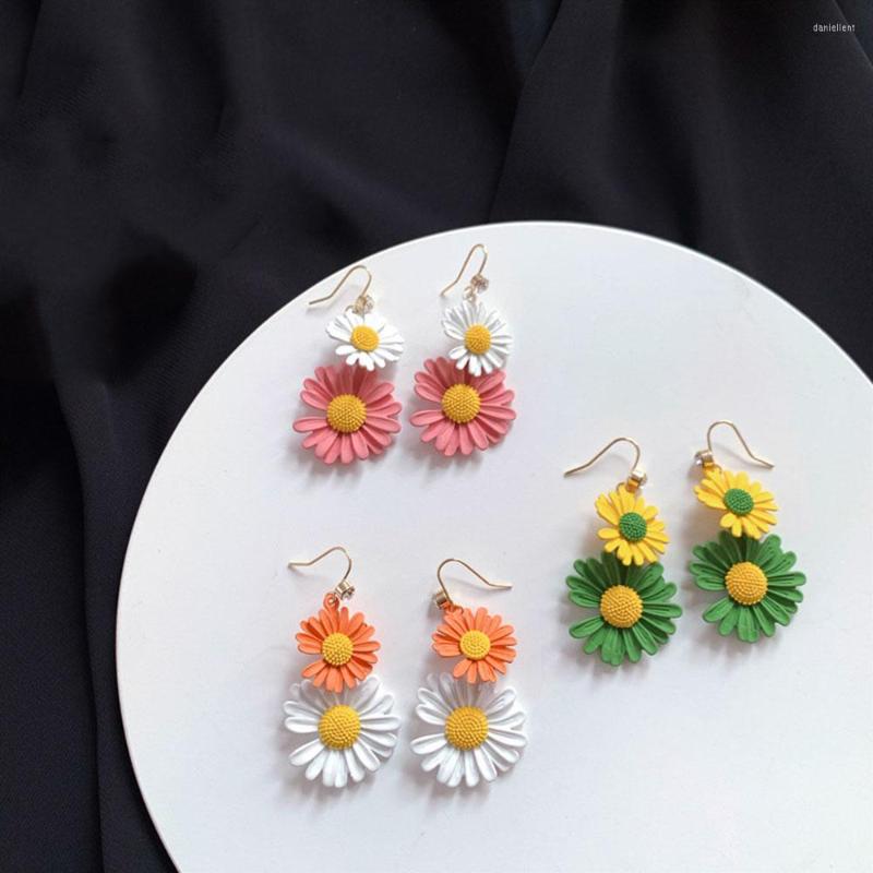 Backs Earrings GorGor Clip Women Originality Statement Minimalist Daisy Colorful Smart Exquisite Temperament Party Jewelry EZ-1058 
Backs Earrings GorGor Clip Women Originality Statement Minimalist Daisy Colorful Smart Exquisite Temperament Party Jewelry EZ-1058