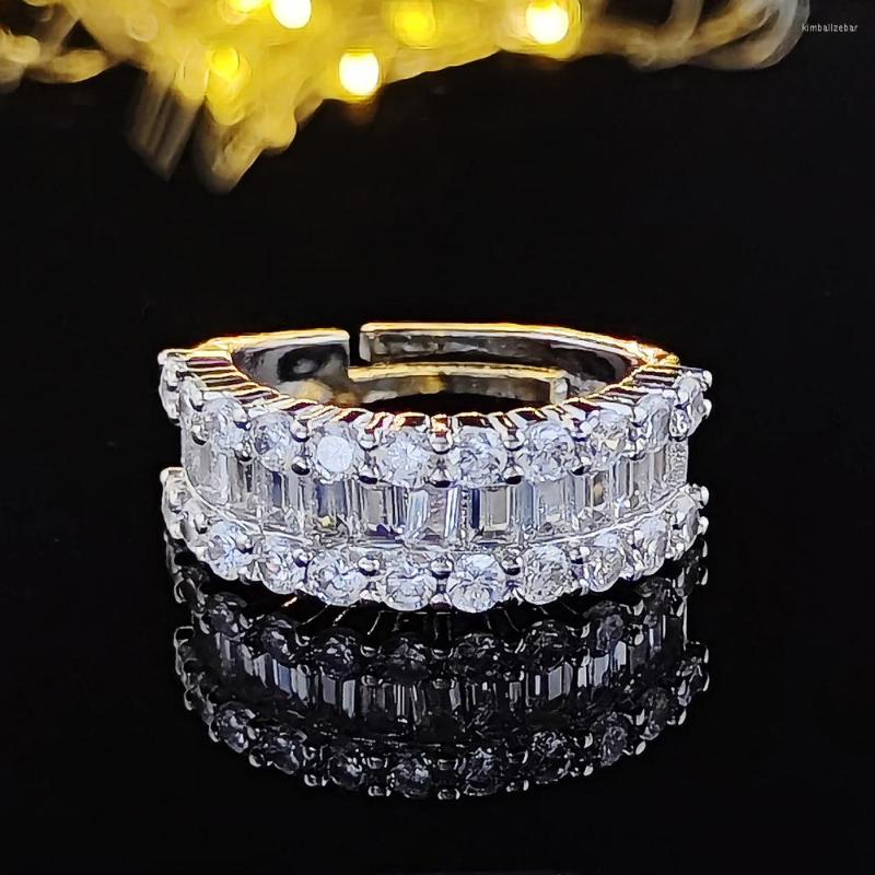 Wedding Rings 2022 Luxury Round Silver Color Aesthetic Eternity Band Ring Adjustable For Women Anniversary Gift Jewelry R6053
Wedding Rings 2022 Luxury Round Silver Color Aesthetic Eternity Band Ring Adjustable For Women Anniversary Gift Jewelry R6053