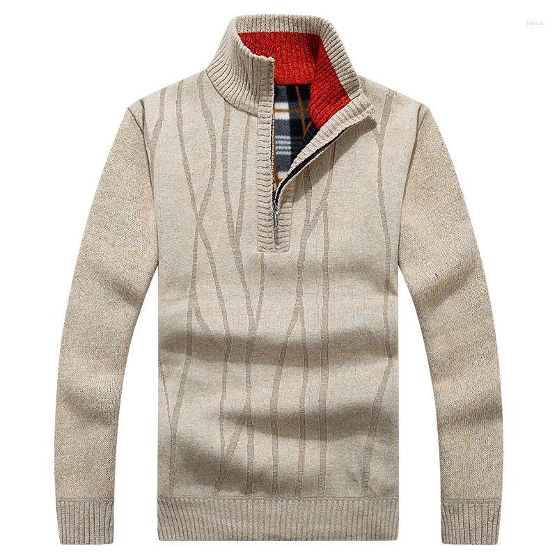 Men's Sweaters 2022 Men's Autumn And Winter Velvet Thickening Sweater Stand Collar Printed Pullover, Beige
Men's Sweaters 2022 Men's Autumn And Winter Velvet Thickening Sweater Stand Collar Printed Pullover, Beige