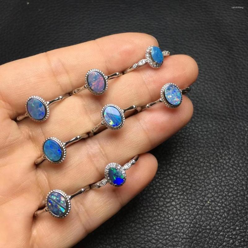 Cluster Rings 1Pc Fengbaowu Natural Australia Colorful Opal Ring Oval 925 Sterling Silver Crystal Healing Stone Fashion Jewelry Gift For
Cluster Rings 1Pc Fengbaowu Natural Australia Colorful Opal Ring Oval 925 Sterling Silver Crystal Healing Stone Fashion Jewelry Gift For