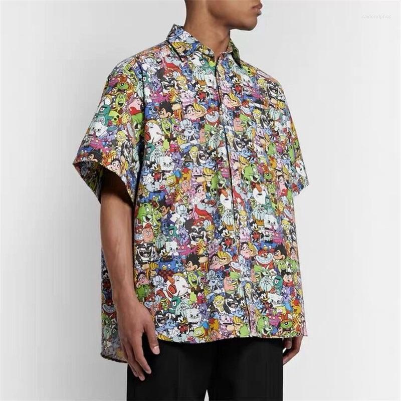 Men's Casual Shirts High Street Kapital Shirt Cartoon Print Pattern Loose Men Women Short Sleeves, 01
Men's Casual Shirts High Street Kapital Shirt Cartoon Print Pattern Loose Men Women Short Sleeves, 01
