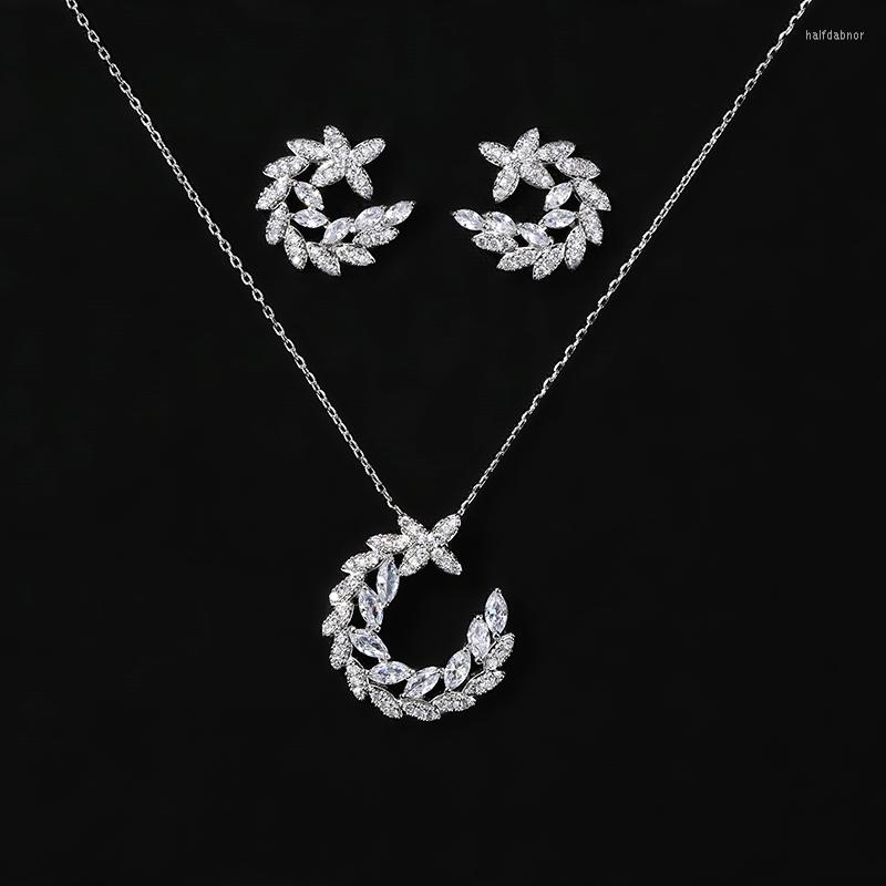 Necklace Earrings Set Jewelry HADIYANA Zinconia And Party Wedding Valentine Gift 2pcs Accessories CN1086 Conjunto De Joyas, Picture shown
Necklace Earrings Set Jewelry HADIYANA Zinconia And Party Wedding Valentine Gift 2pcs Accessories CN1086 Conjunto De Joyas, Picture shown