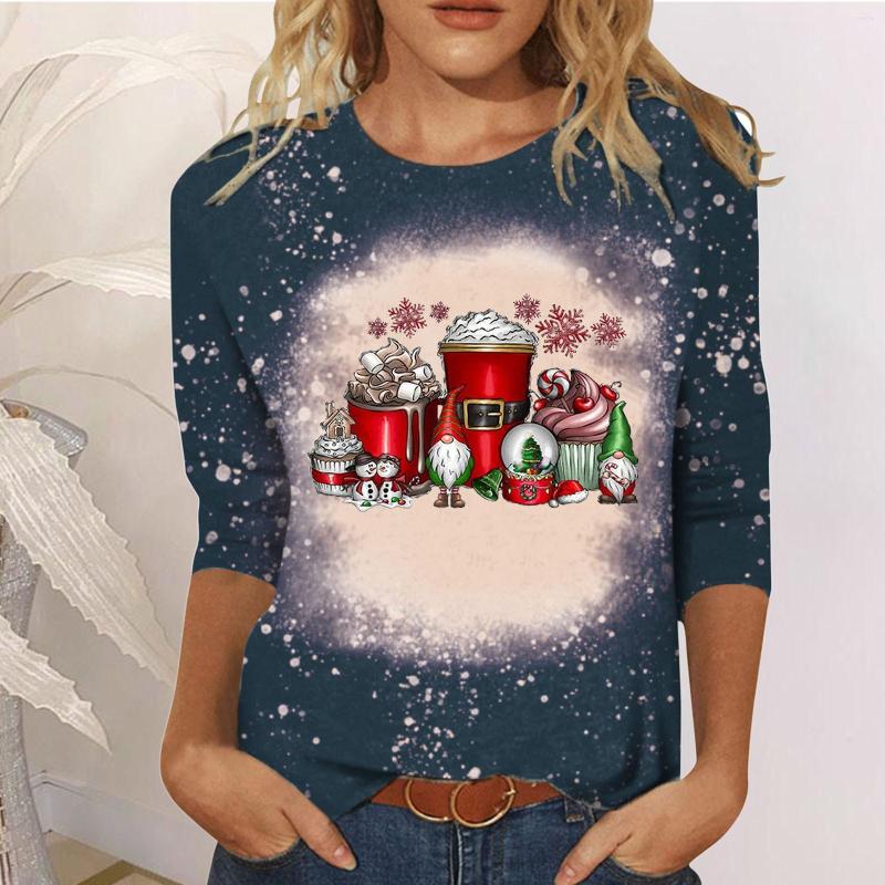 Women's T Shirts Womens Cotton Short Sleeve Christmas Casual Tie Dye Splicing Crew Neck Printing Three Jr Fall Fashion, Red
Women's T Shirts Womens Cotton Short Sleeve Christmas Casual Tie Dye Splicing Crew Neck Printing Three Jr Fall Fashion, Red