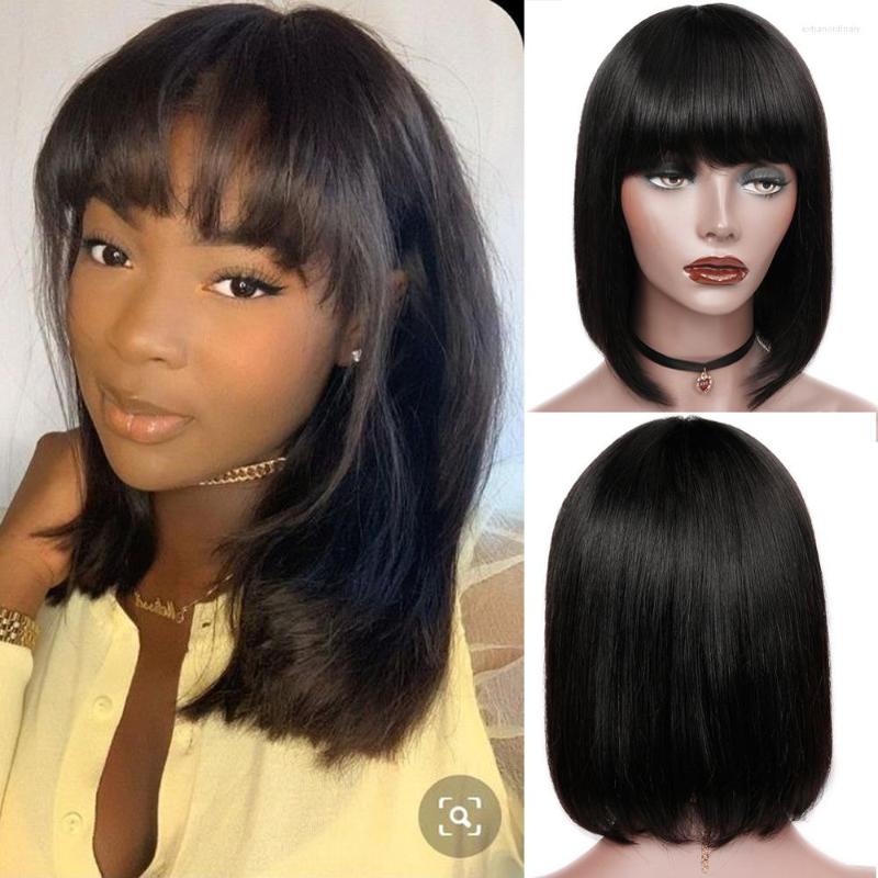 Brazilian Straight Wig With Bangs Human Hair Wigs Short Bob Shoulder Remy Cut For Black Women Free Shippng, Picture shown
Brazilian Straight Wig With Bangs Human Hair Wigs Short Bob Shoulder Remy Cut For Black Women Free Shippng, Picture shown