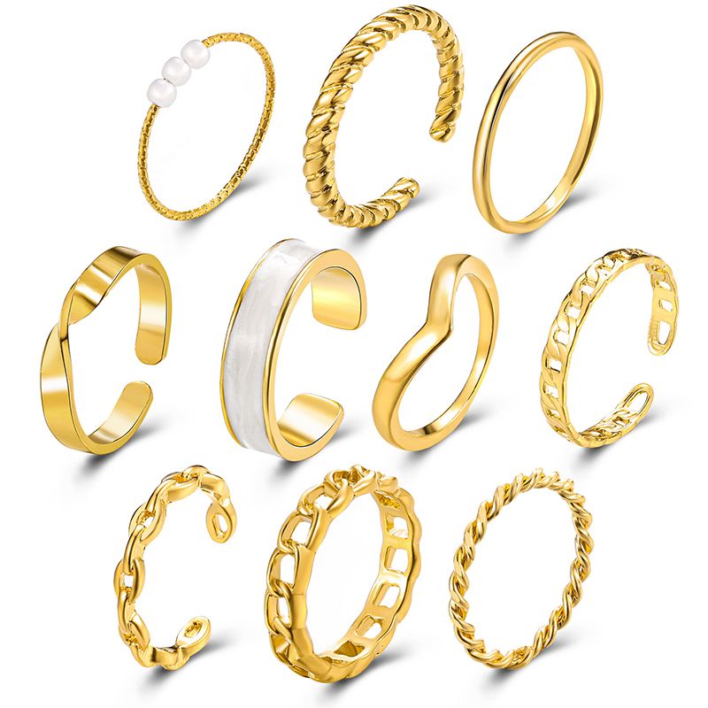 Vintage Gold Color Geometric Heart Circle Joint Cluster Rings Set for Women Minimalist Metal Knuckle Ring Jewelry 10pcs/set
Vintage Gold Color Geometric Heart Circle Joint Cluster Rings Set for Women Minimalist Metal Knuckle Ring Jewelry 10pcs/set
