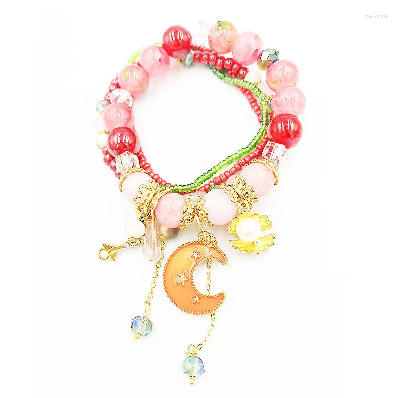 Charm Bracelets Hang Jing 2022 Woman Cute 4PCS/Set Bohemian Gold Bead Bracelet Fashion Wrap Crystal Beads Shell Moon For Women
Charm Bracelets Hang Jing 2022 Woman Cute 4PCS/Set Bohemian Gold Bead Bracelet Fashion Wrap Crystal Beads Shell Moon For Women