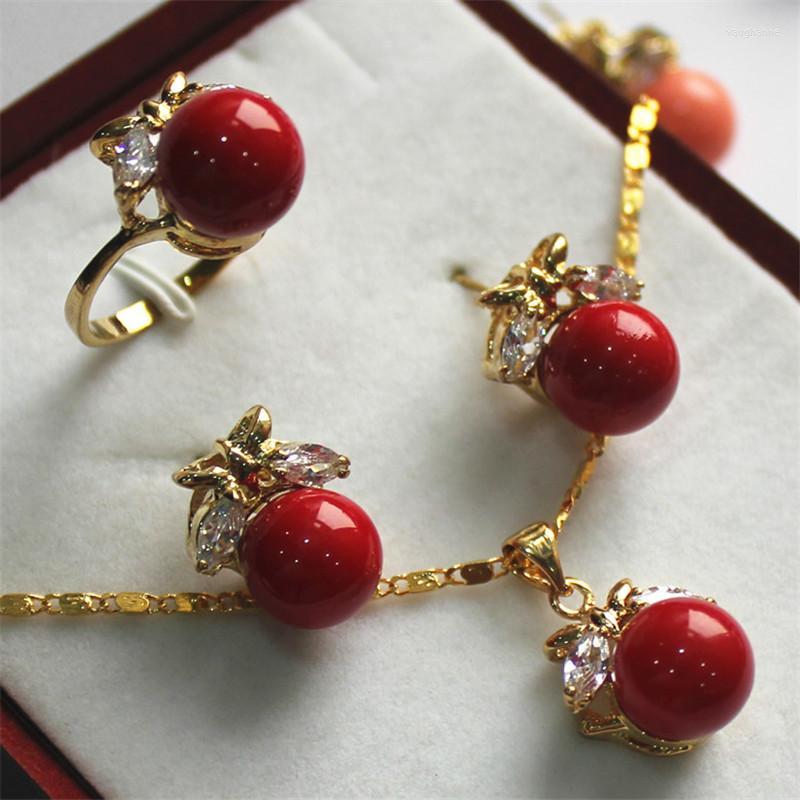 Necklace Earrings Set FYS005 Multi-color Choices 10mm Red White Green Shell Pearl Earring Ring Pendant & Stud Jewelry, Picture shown
Necklace Earrings Set FYS005 Multi-color Choices 10mm Red White Green Shell Pearl Earring Ring Pendant & Stud Jewelry, Picture shown