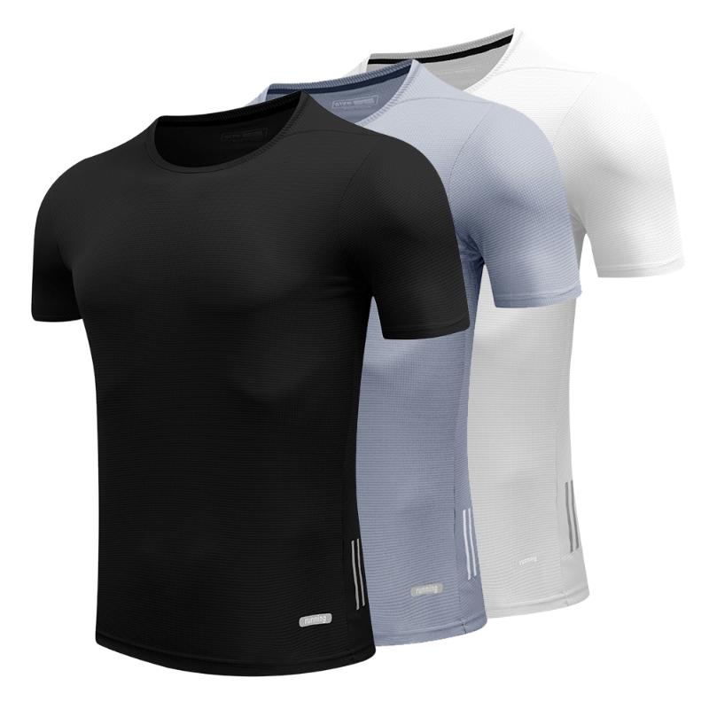 Running Jerseys Polyester Men's T-Shirts Quick-Drying Compression Sports Gymnastic Shirts Football Training Wear, Cyan
Running Jerseys Polyester Men's T-Shirts Quick-Drying Compression Sports Gymnastic Shirts Football Training Wear, Cyan