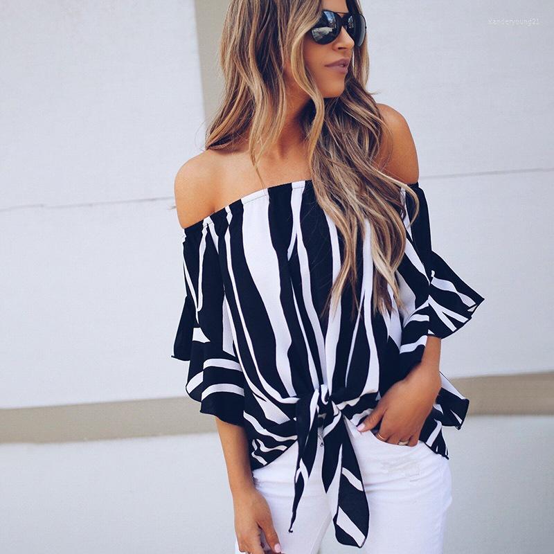 Women' Blouses 2022 Spring Summer Ladies Fashion Casual Sexy Women' Top Striped Printed Slash Neck Flared Sleeve Chiffon Blouse, Blue
Women' Blouses 2022 Spring Summer Ladies Fashion Casual Sexy Women' Top Striped Printed Slash Neck Flared Sleeve Chiffon Blouse, Blue