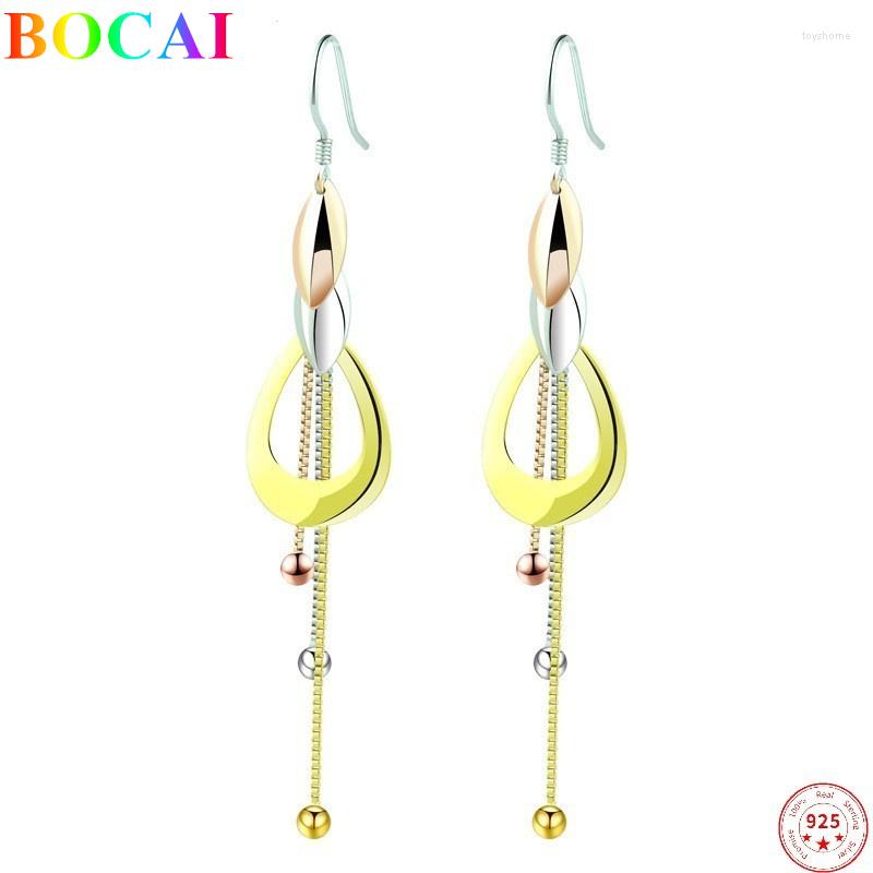 Dangle Earrings BOCAI Real S925 Sterling Silver Ear Drop For Women 2022 Christmas Fashion Long Tassel Color Gift Valentine's Day
Dangle Earrings BOCAI Real S925 Sterling Silver Ear Drop For Women 2022 Christmas Fashion Long Tassel Color Gift Valentine's Day