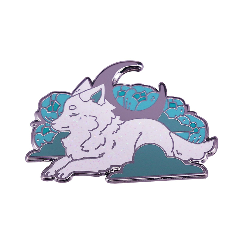 Beautiful Phantasy White Arctic Fox Enamel Pin Fantasy Winter Spirit Animals Badge Jewelry, As picture
Beautiful Phantasy White Arctic Fox Enamel Pin Fantasy Winter Spirit Animals Badge Jewelry, As picture