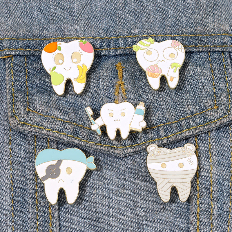 Oral Health Enamel Pins Custom Tooth Pirate Brooches Lapel Badges Funny Dentist Jewelry Gift for Kids Friends, Color #1
Oral Health Enamel Pins Custom Tooth Pirate Brooches Lapel Badges Funny Dentist Jewelry Gift for Kids Friends, Color #1