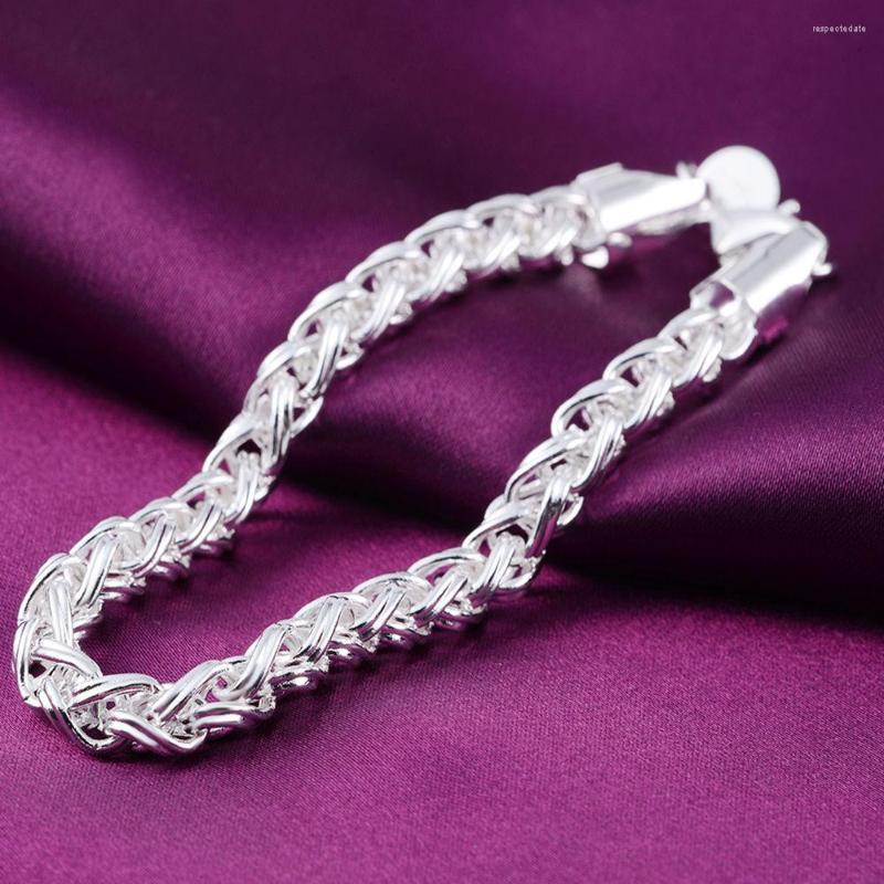 Charm Bracelets Luxury 925 Stamp Silver Color Cuff Simple 6mm Twist Round Chain Fashion Bangle For Women Jewelry Christmas
Charm Bracelets Luxury 925 Stamp Silver Color Cuff Simple 6mm Twist Round Chain Fashion Bangle For Women Jewelry Christmas