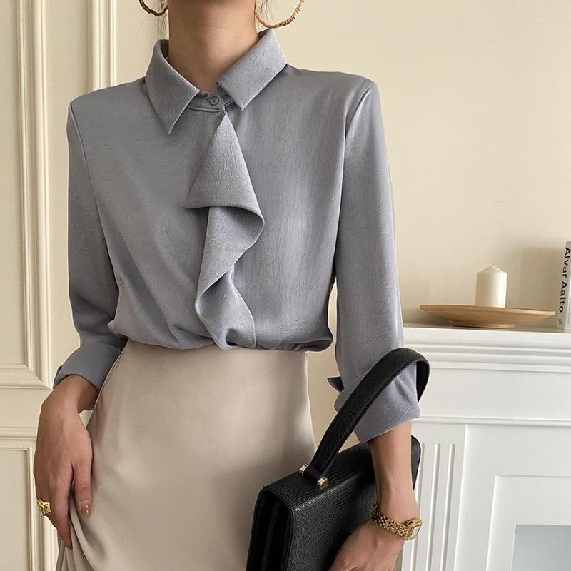 Women' T Shirts Fashionable Irregular Front Shirt Textured Satin Draping Solid Women' Small Fashion Fall 2022, 05
Women' T Shirts Fashionable Irregular Front Shirt Textured Satin Draping Solid Women' Small Fashion Fall 2022, 05