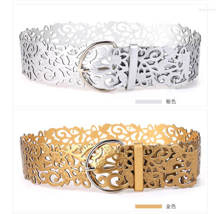 Belts Wide Belt For Women Kpop Fashion Hollowed PU Leather Waistband Pin Buckle Corset Lady Dress Decorative Clothes Accessories, Silver
Belts Wide Belt For Women Kpop Fashion Hollowed PU Leather Waistband Pin Buckle Corset Lady Dress Decorative Clothes Accessories, Silver