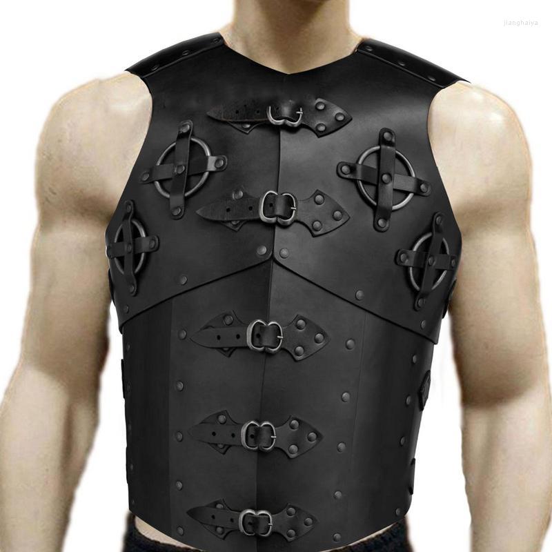 Knee Pads Leather Warrior Costume Steampunk Medieval Chest Armor Rivet Buckle Breastplate Adjustable For Men And Women Hallowen, Black
Knee Pads Leather Warrior Costume Steampunk Medieval Chest Armor Rivet Buckle Breastplate Adjustable For Men And Women Hallowen, Black