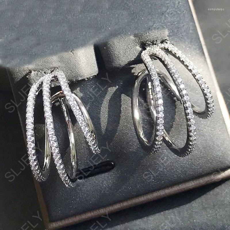 Hoop Earrings Baoyocn Fashion S925 Sterling Silver Divind Triple Paved Zirconia October Women Jewelry
Hoop Earrings Baoyocn Fashion S925 Sterling Silver Divind Triple Paved Zirconia October Women Jewelry