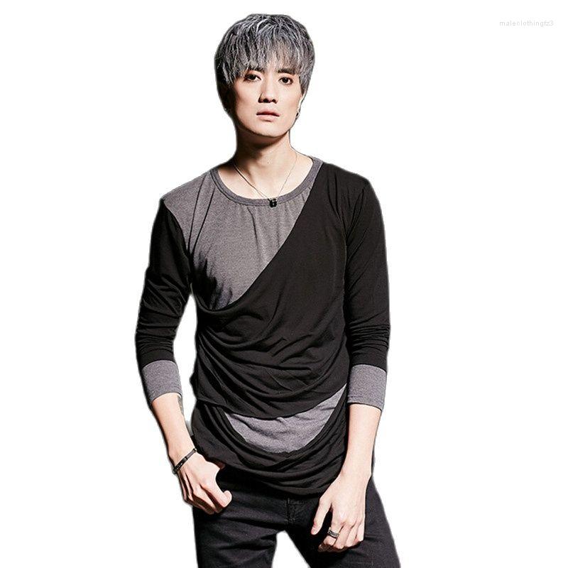 Men's T Shirts Men Ripped Patchwork Long Sleeve Shirt Punk Hiphop Tee Mens Nightclub Singer Stage Tops Costume Hip Hop Tshirt Homme, Asian size
Men's T Shirts Men Ripped Patchwork Long Sleeve Shirt Punk Hiphop Tee Mens Nightclub Singer Stage Tops Costume Hip Hop Tshirt Homme, Asian size