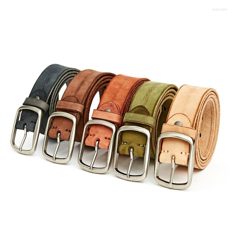Belts NHD507-1 Fashion Men's Leather Buckle Belt Top Layer Cowhide Blets Joker Suitable For Men And Women, Army green
Belts NHD507-1 Fashion Men's Leather Buckle Belt Top Layer Cowhide Blets Joker Suitable For Men And Women, Army green