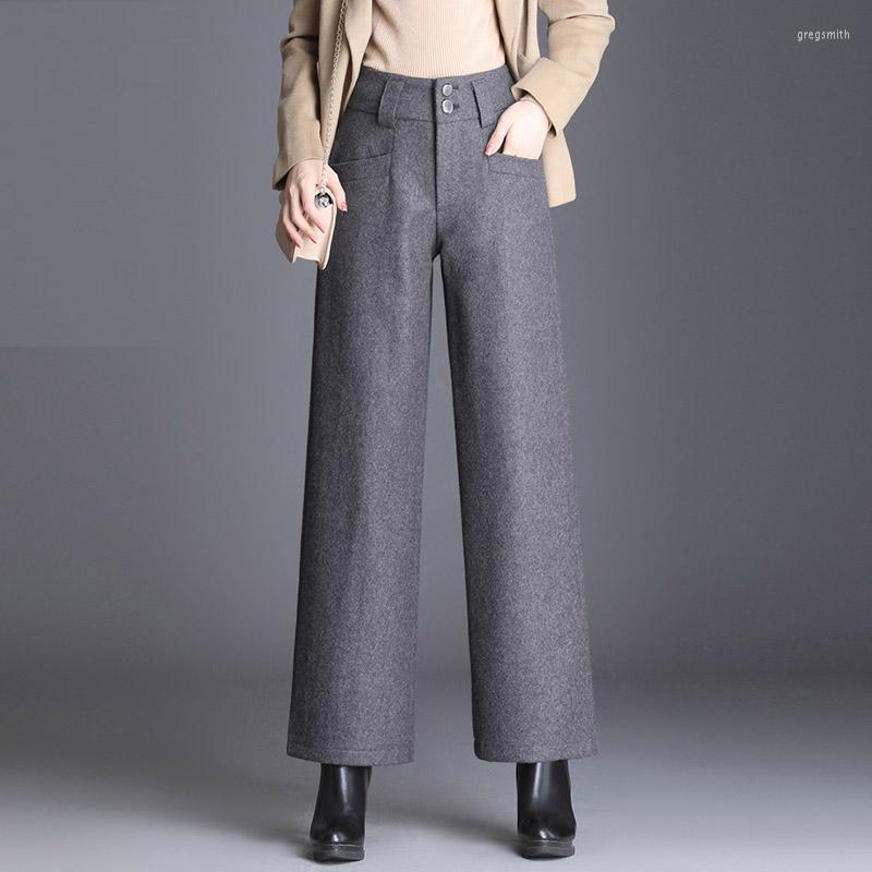 Women's Pants Winter Fall Formal Women Wide Leg High Waist Grey Black Loose Elegant Woolen Trousers Female Woman Wool
Women's Pants Winter Fall Formal Women Wide Leg High Waist Grey Black Loose Elegant Woolen Trousers Female Woman Wool