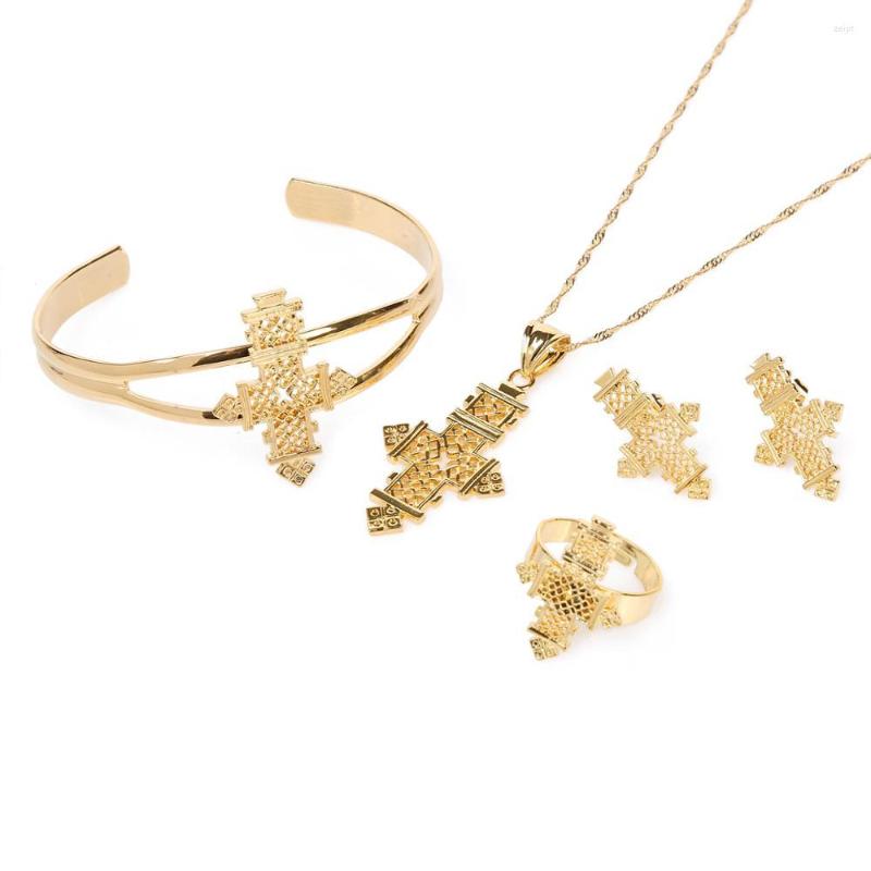 Necklace Earrings Set Trendy Ethiopian Eritrea Habesha Cross For African Women Traditional Holiday Party Jewelry, Picture shown
Necklace Earrings Set Trendy Ethiopian Eritrea Habesha Cross For African Women Traditional Holiday Party Jewelry, Picture shown
