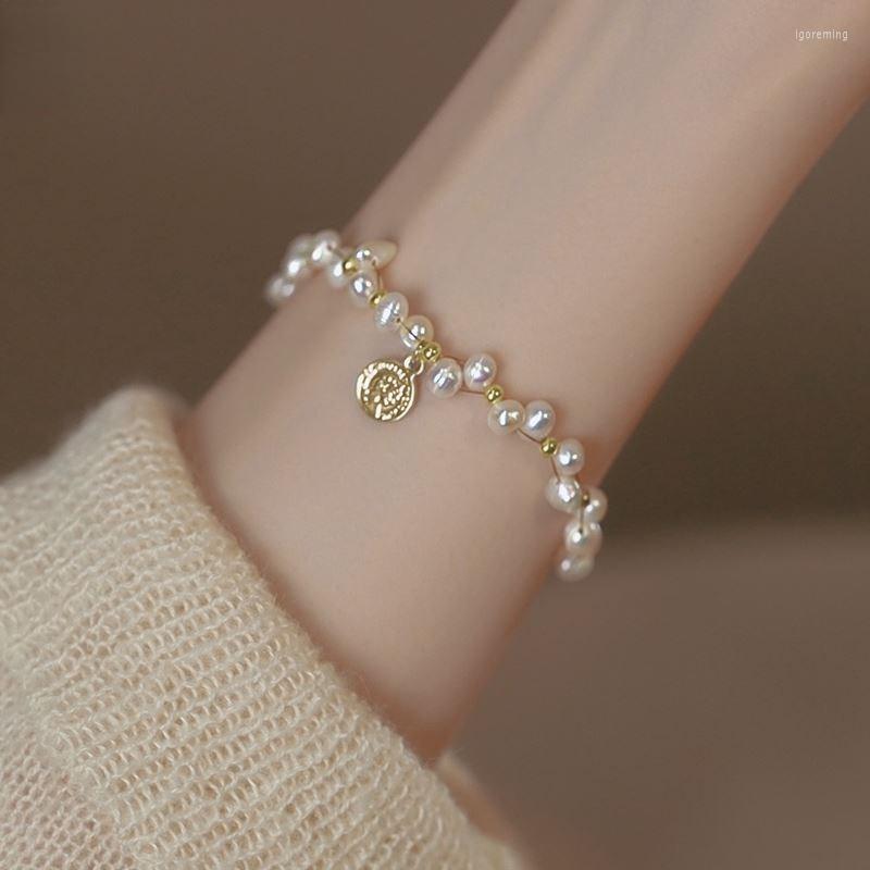 Link Bracelets Fancy Pearl Bracelet Gifts Exquisite Women's Men's Light Luxury Ins Niche Design Gentle
Link Bracelets Fancy Pearl Bracelet Gifts Exquisite Women's Men's Light Luxury Ins Niche Design Gentle