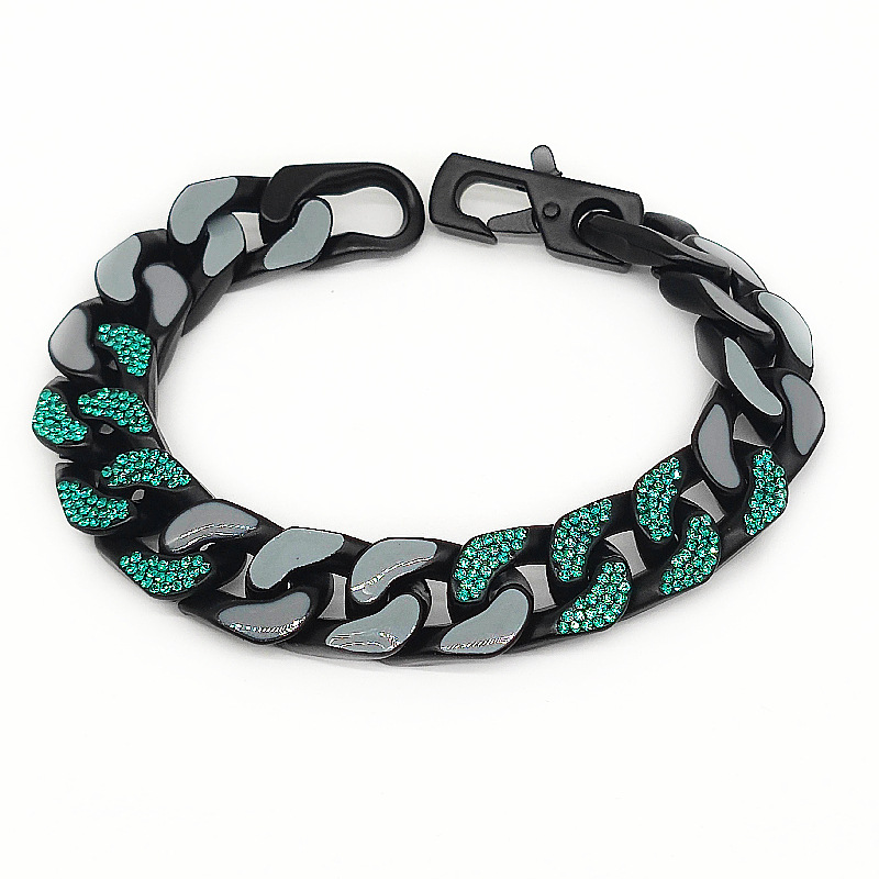 bracelet designer for women charm clover evil eye chains channel bangle ice out Gray lake water blue interval stitching hip hop black paint full diamond bracelets
bracelet designer for women charm clover evil eye chains channel bangle ice out Gray lake water blue interval stitching hip hop black paint full diamond bracelets