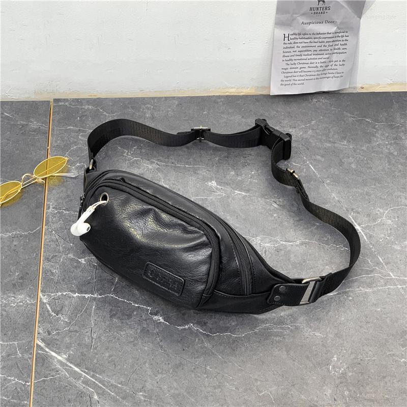 Waist Bags Mihaivina Chest For Men Black Leather Fanny Pack Casual Man Outdoor Travel Bag Bum Pcak Waterproof With Earphone Hole
Waist Bags Mihaivina Chest For Men Black Leather Fanny Pack Casual Man Outdoor Travel Bag Bum Pcak Waterproof With Earphone Hole