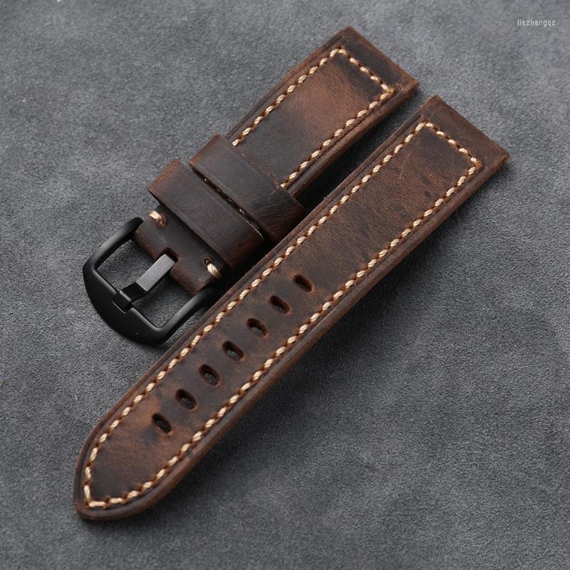 Watch Bands Hand-Stitched Leather Watchband Dark Coffee 20 22 24 26mm Suitable For PAM111 441 Men's Military Top Layer Cowhide
Watch Bands Hand-Stitched Leather Watchband Dark Coffee 20 22 24 26mm Suitable For PAM111 441 Men's Military Top Layer Cowhide