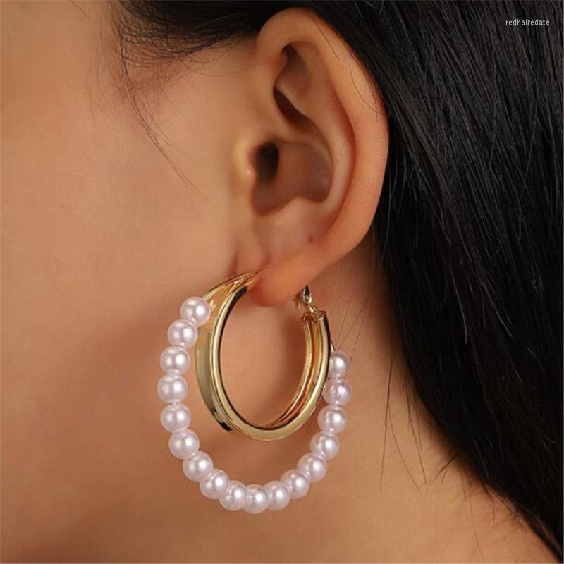 Backs Earrings Fashion Exaggerated Double Layer Metal Geometric White Imitation Pearl For Women Elegant Jewelry
Backs Earrings Fashion Exaggerated Double Layer Metal Geometric White Imitation Pearl For Women Elegant Jewelry