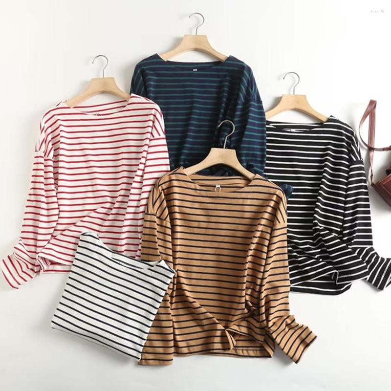 Women' T Shirts Maxdutti Multicolor Casual Striped Tshirts Round Collar Long Sleeve Women Tops, Black
Women' T Shirts Maxdutti Multicolor Casual Striped Tshirts Round Collar Long Sleeve Women Tops, Black