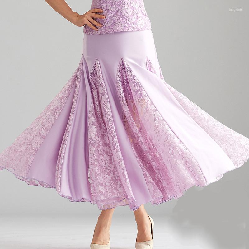 Stage Wear Ballroom Dance Skirts Lace Long Waltz Tango Modern Costumes For Women, Black
Stage Wear Ballroom Dance Skirts Lace Long Waltz Tango Modern Costumes For Women, Black
