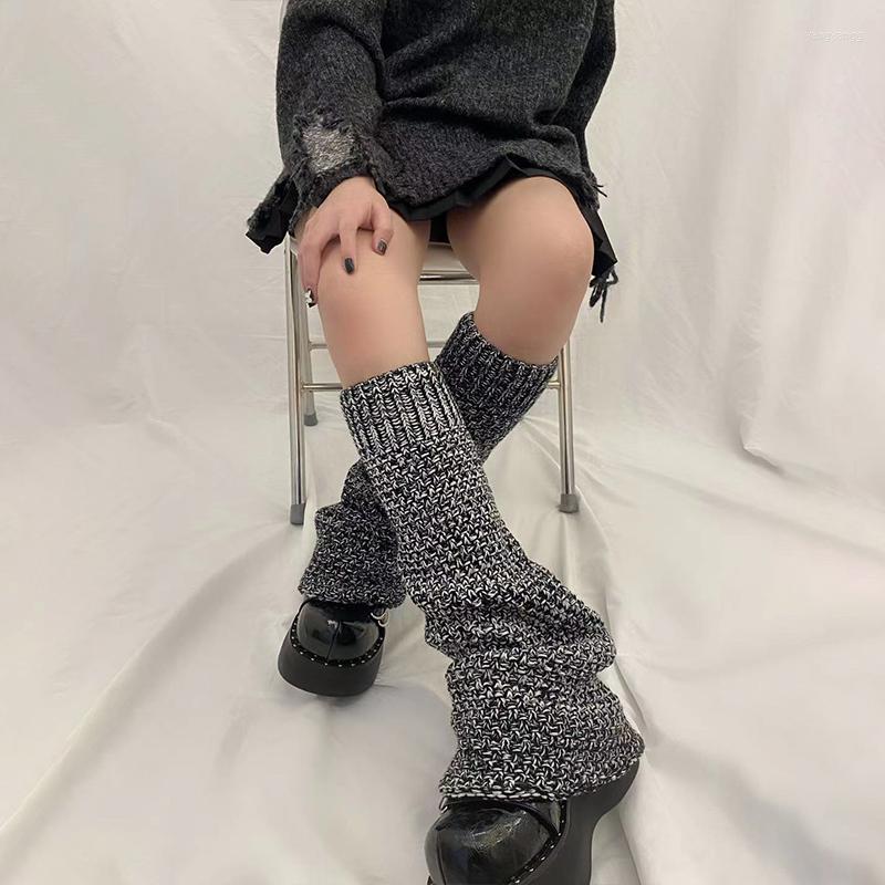 Women Socks Korean Fashion Long Sock Y2k Girl Street Calf-length Flare Warm Foot Cover Gothic Lady Coarse Yarn Knitted Harajuku Leg Warmer, Picture shown 
Women Socks Korean Fashion Long Sock Y2k Girl Street Calf-length Flare Warm Foot Cover Gothic Lady Coarse Yarn Knitted Harajuku Leg Warmer, Picture shown