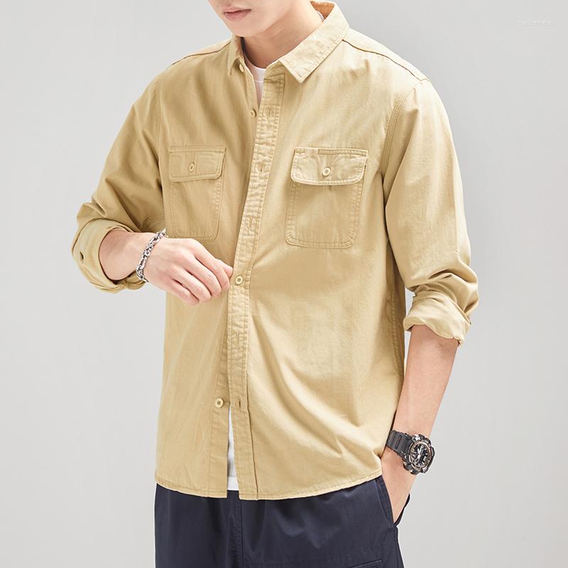 Men's Casual Shirts Cotton Men's Shirt Male Overshirt 2022 Autumn Cargo Men Clothing Khaki Vintage Clothes Man Blouse, Black
Men's Casual Shirts Cotton Men's Shirt Male Overshirt 2022 Autumn Cargo Men Clothing Khaki Vintage Clothes Man Blouse, Black